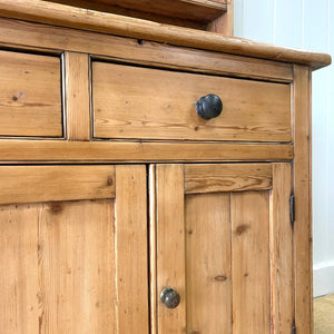 A Large and Charming Pine Welsh Dresser or Cupboard