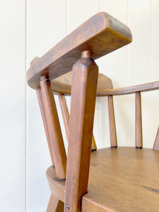 A Set of 4 Rustic Tavern Chairs