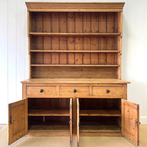 A Large and Charming Pine Welsh Dresser or Cupboard