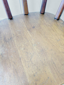 A Set of 4 Rustic Tavern Chairs