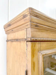 A 19th Century English Pine Bookcase Cabinet or Hutch