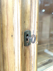 A 19th Century English Pine Bookcase Cabinet or Hutch