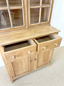 A 19th Century English Pine Bookcase Cabinet or Hutch