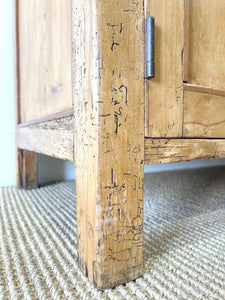 A 19th Century English Pine Bookcase Cabinet or Hutch