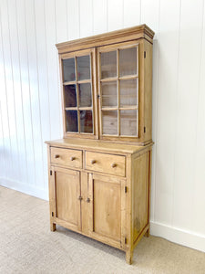 A 19th Century English Pine Bookcase Cabinet or Hutch