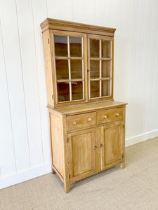 A 19th Century English Pine Bookcase Cabinet or Hutch