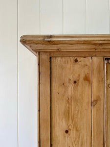 A 19th Century English Pine Livery or Coat Cupboard