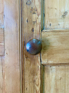 A 19th Century English Pine Livery or Coat Cupboard