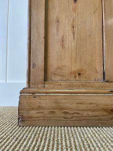 A 19th Century English Pine Livery or Coat Cupboard