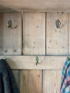 A 19th Century English Pine Livery or Coat Cupboard