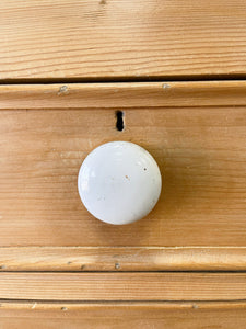 A Large English Pine Chest of Drawers Dresser on Ball Feet c1890