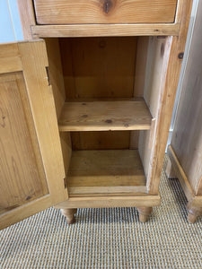 A Charming Set of English Pine Nightstands c1890