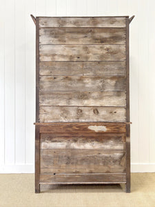 A Large 19th Century French Pine Linen Press Cupboard