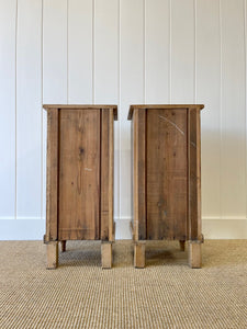 A Charming Set of English Pine Nightstands c1890