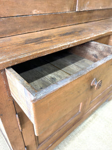 A Large 19th Century French Pine Linen Press Cupboard