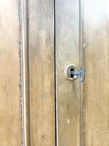 A Large 19th Century French Pine Linen Press Cupboard