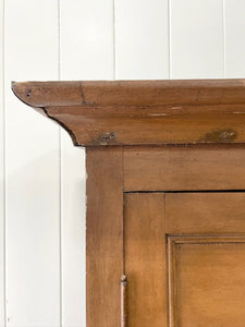 A Large 19th Century French Pine Linen Press Cupboard