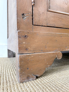 A Large 19th Century French Pine Linen Press Cupboard