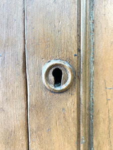 A Large 19th Century French Pine Linen Press Cupboard