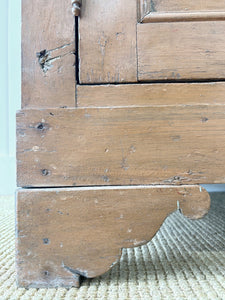 A Large 19th Century French Pine Linen Press Cupboard