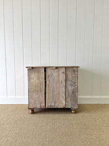 A Charming English Pine Chest of Drawers Dresser with Wooden Knobs c1890