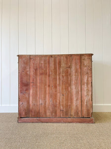 A Handsome English 19th Century Pine Cupboard with Wooden Knobs