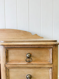 A Diminutive English Pine Sideboard c1870