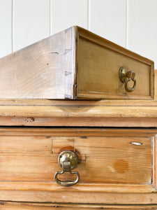 A Diminutive English Pine Sideboard c1870