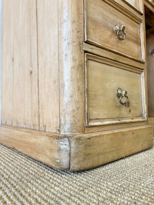 A Diminutive English Pine Sideboard c1870