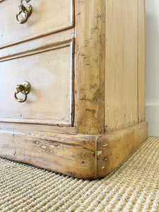 A Diminutive English Pine Sideboard c1870