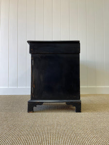 Antique English Pine Ebonized Pedestal Desk c1890