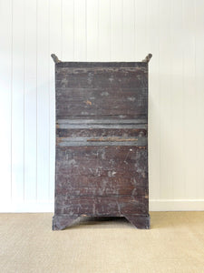 A Handsome Irish Georgian Ebonized Pine Housekeeper's Cupboard