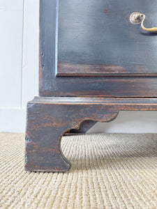 A Handsome Irish Georgian Ebonized Pine Housekeeper's Cupboard