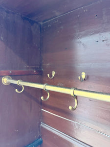 A Handsome Irish Georgian Ebonized Pine Housekeeper's Cupboard