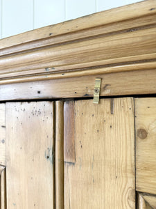 An English 19th Century Shallow Pine Cupboard