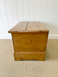 An English Pine Blanket Box or Coffee Table c1890