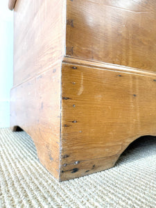 An English Pine Blanket Box or Coffee Table c1890