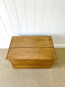 An English Pine Blanket Box or Coffee Table c1890