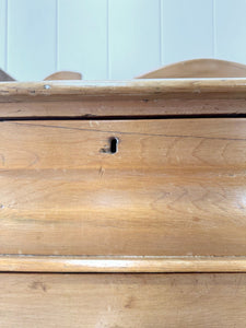 An English Pine Chest of Drawers with Gallery c1880