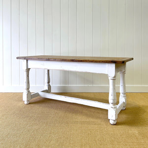 Antique English Country 6ft Refectory Style Table