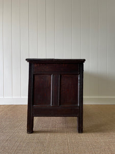 An Ancient early 18th Century English Oak Coffer or Trunk