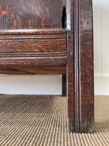 An Ancient early 18th Century English Oak Coffer or Trunk