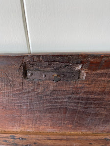 An Ancient early 18th Century English Oak Coffer or Trunk