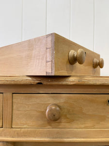 Antique English Pine Pedestal Desk c1890