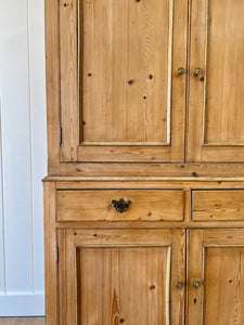 A 19th Century English Pine Housekeeper's Cupboard