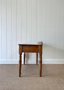 Antique English Pine Console, Desk, or Side Table c1860