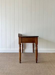 Antique English Pine Console, Desk, or Side Table c1860