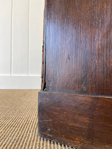 A Handsome English or Welsh Early 19th Century Oak Cupboard with Wooden knob