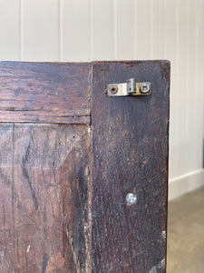 A Handsome English or Welsh Early 19th Century Oak Cupboard with Wooden knob