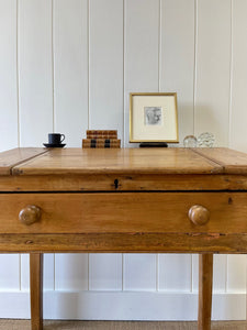 Antique English Pine Architect's Desk c1880